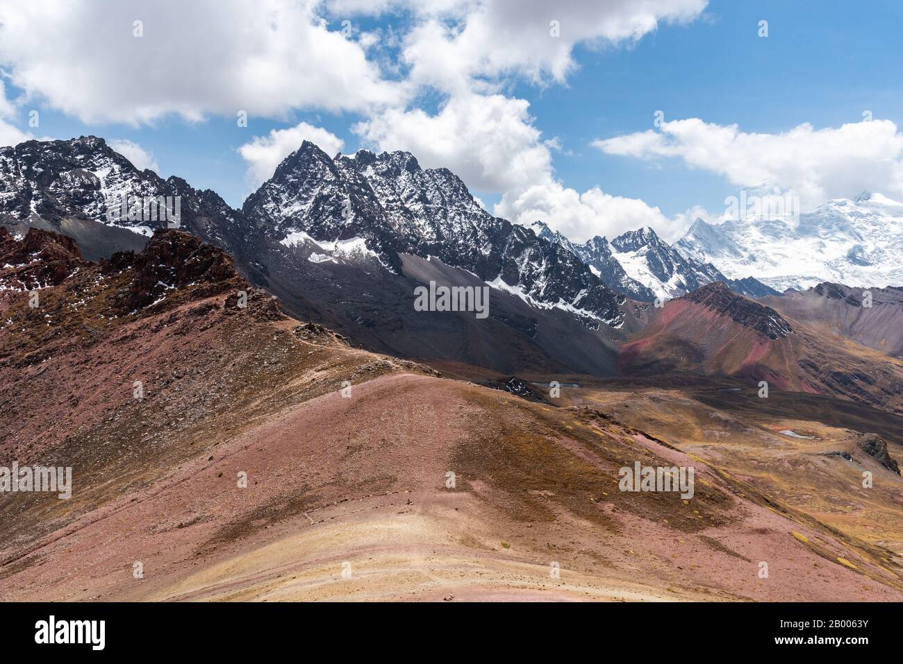 Fantastischer Blick auf das Anden-Gebirge Peru Südamerika Stockfoto