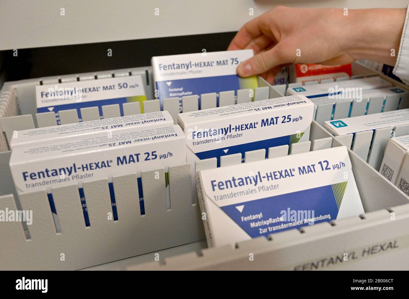 Kiel, Deutschland. Februar 2020. Abbildung Flecken mit dem Wirkstoff