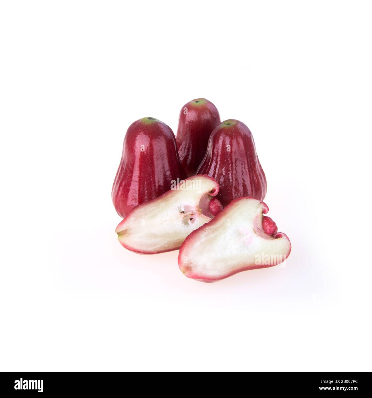 rosenapfel oder rosenapfel-frucht auf dem Hintergrund neu Stockfoto