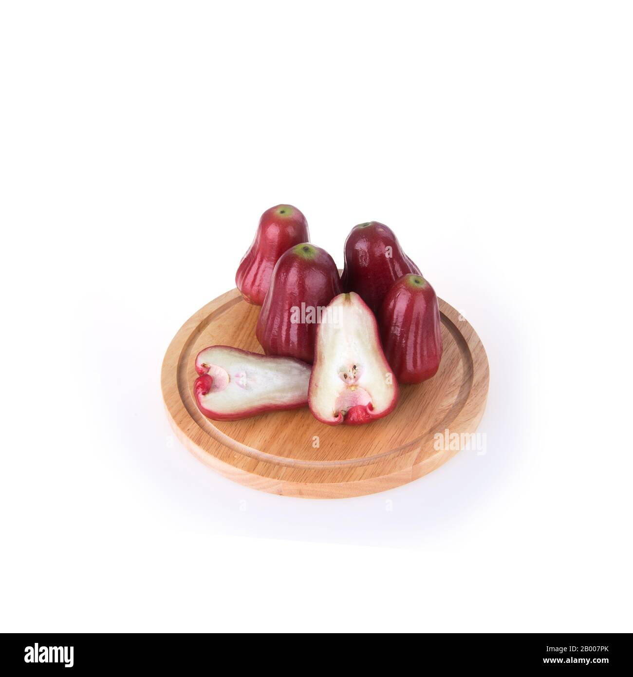 rosenapfel oder rosenapfel-frucht auf dem Hintergrund neu Stockfoto