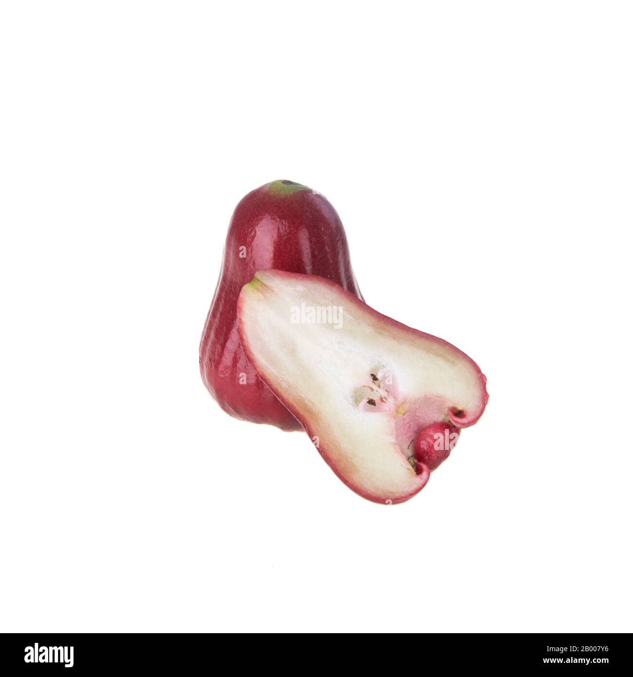 rosenapfel oder rosenapfel-frucht auf dem Hintergrund neu Stockfoto