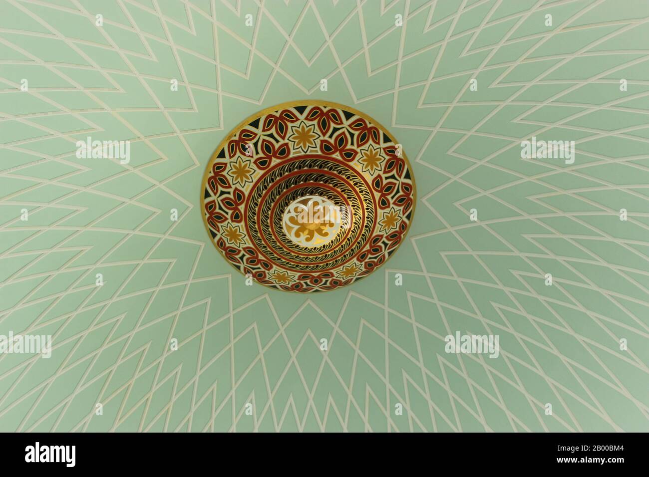 Details unter der Kuppel des Royal Regalia Museum Stockfoto