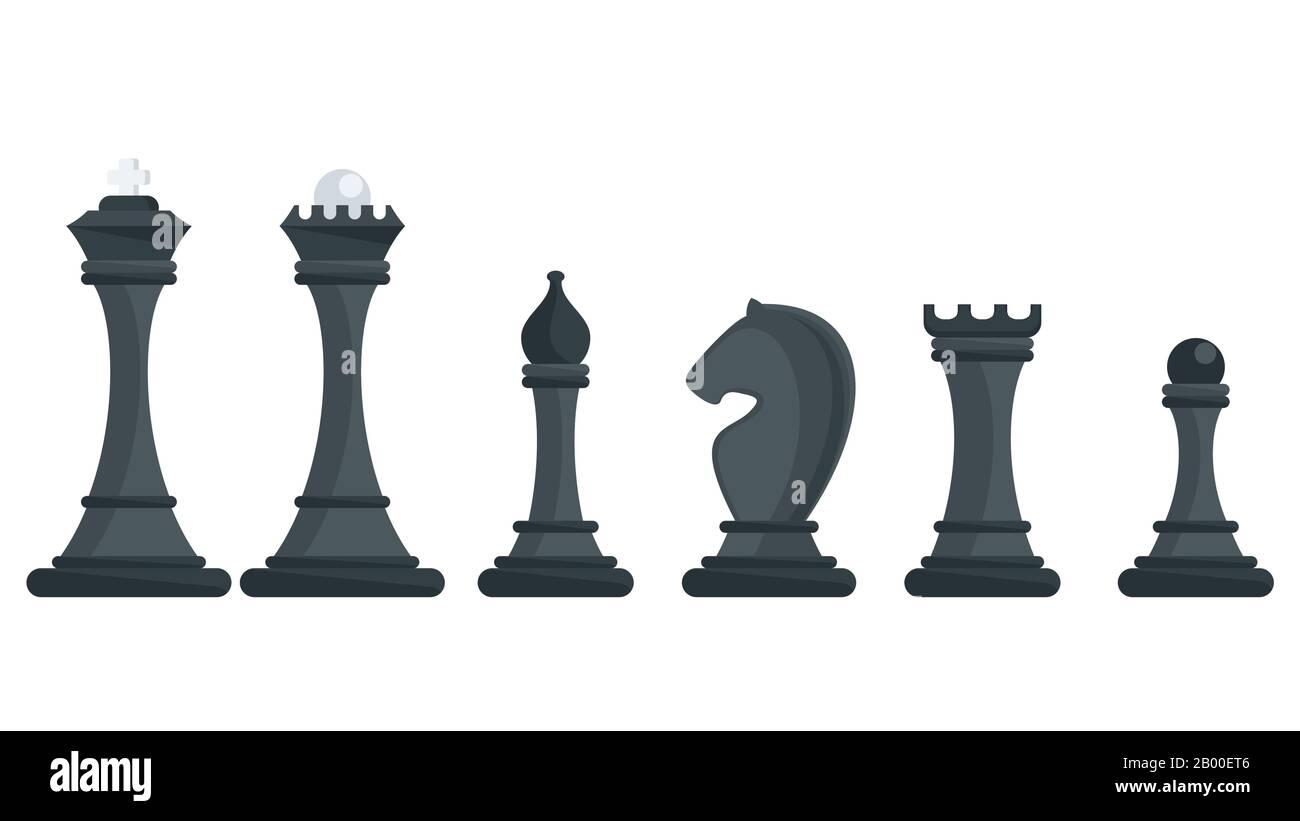 Schach Und Schachbrettset Schachbanner Realistische Zeichnung