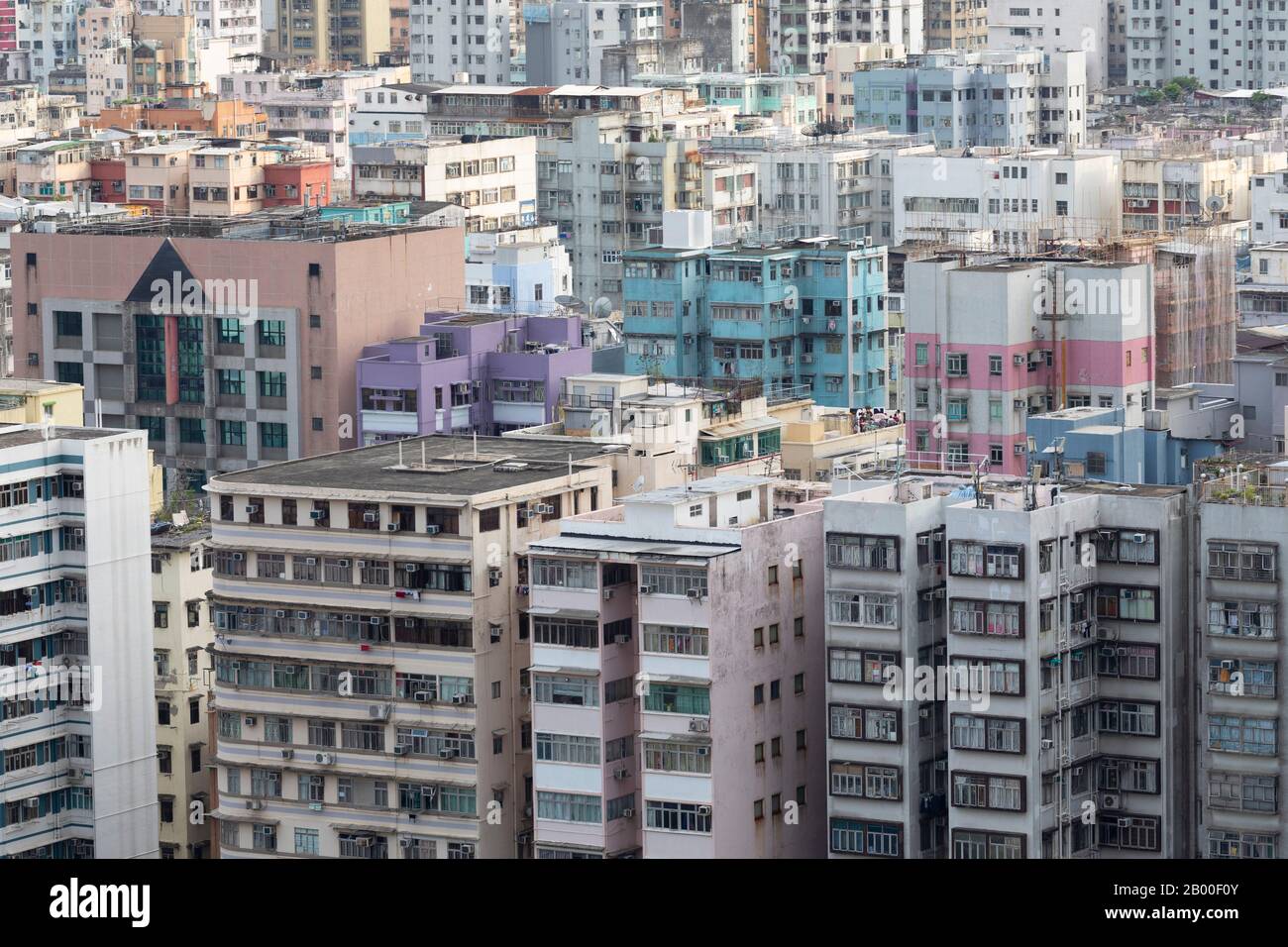 Apartmentblöcke, Shek Kip Mei, Kowloon, Hongkong Stockfoto