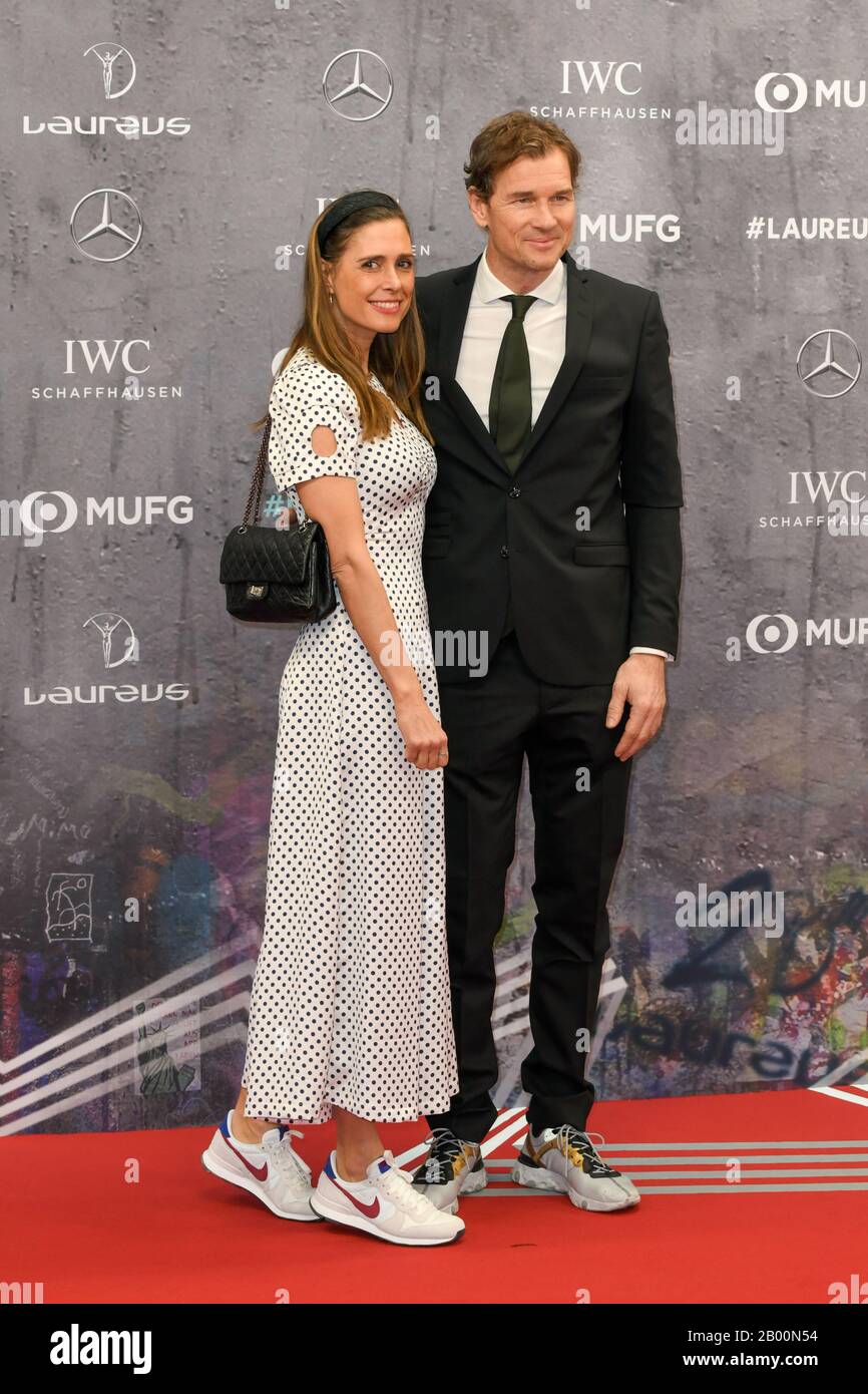 Jens Lehmann mit einer Ehefrau Conny bei der 20. Laureus Sports Awards 2020 in Berlin, 17.02.2020 Stockfoto