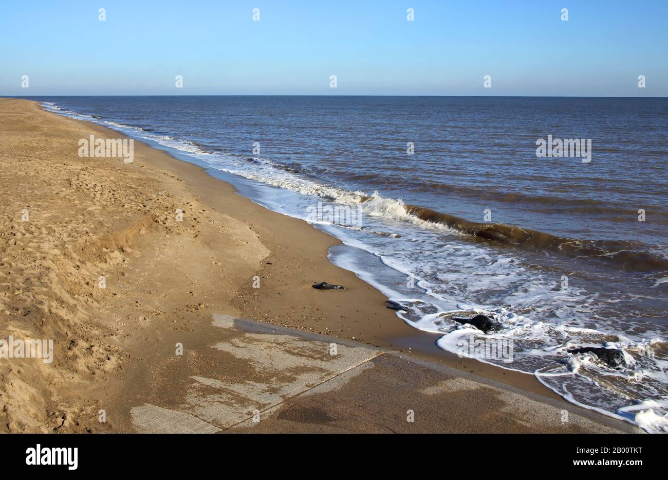 Strand in der Kapelle St. leonards an der küste von lincoln Stockfoto