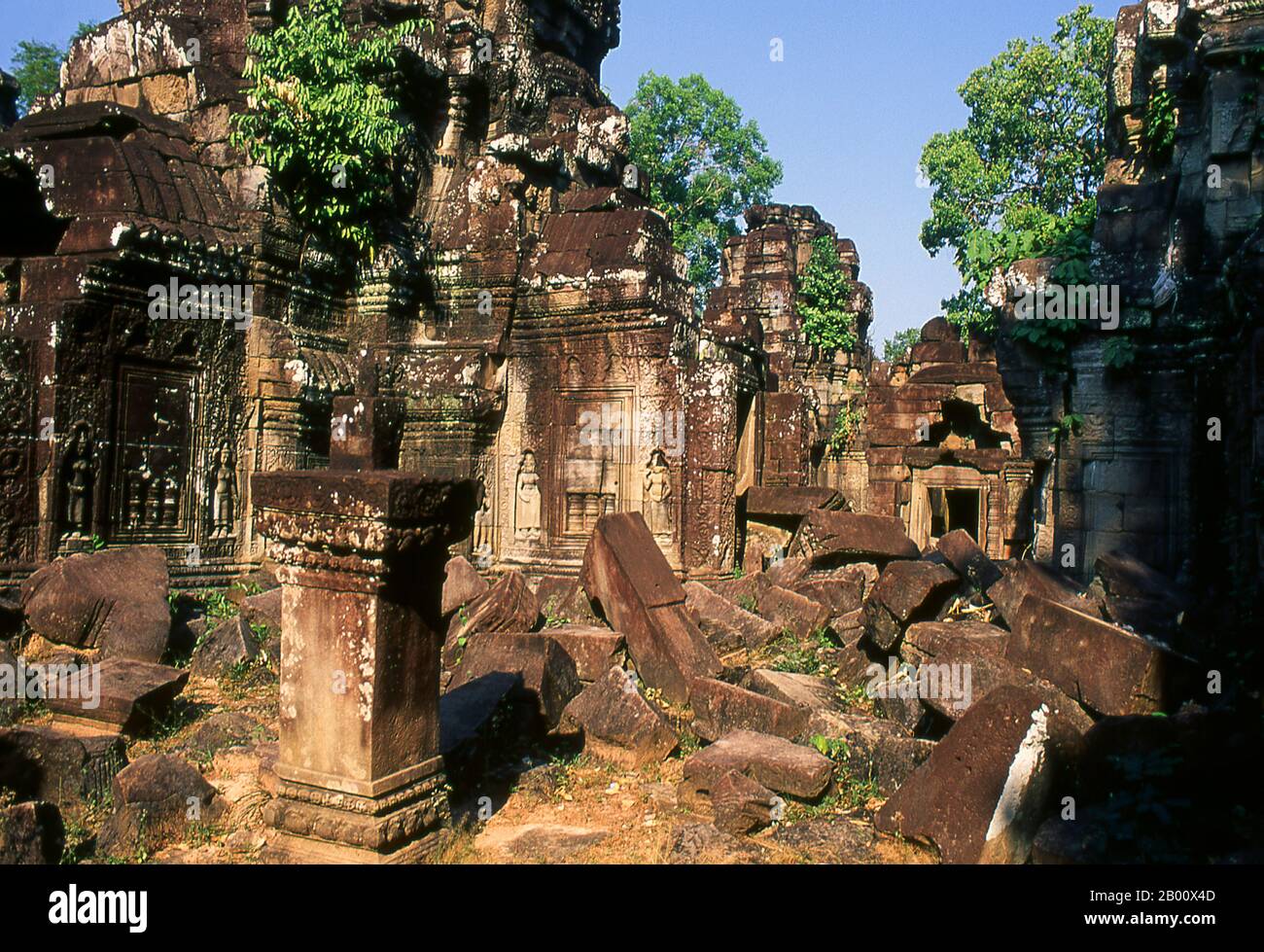 Kambodscha: Innengehege, Ta Som, Angkor. TA Som wurde Ende des 12. Jahrhunderts für König Jayavarman VII. Erbaut und ist seinem Vater Dharanindravarman II. Gewidmet, der von 1150 bis 1160 König des Khmer-Reiches war. Stockfoto