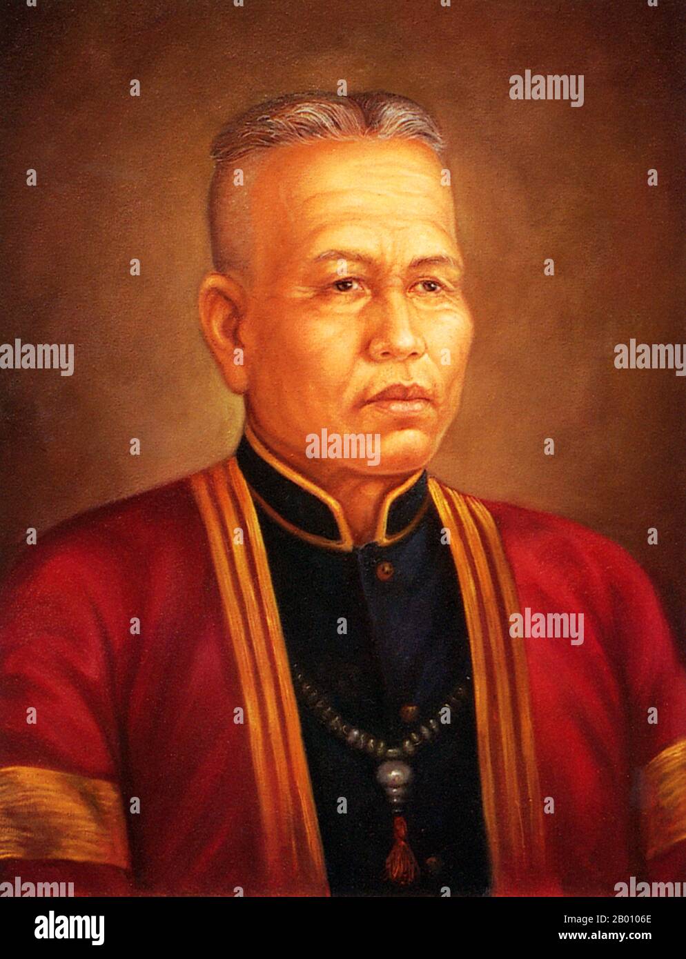 Thailand: Thammalangka, Chao (König) von Chiang Mai, 1813-1821. Zweiter herr der Chao Chet Ton Dynastie. Ein Spross der Chao Chet Ton Dynastie, der Chiang Mai und das ehemalige Königreich Lan Na als Nebenfluss der Siam Chakri Dynastie in Bangkok von 1775 bis 1939 regierte. Stockfoto