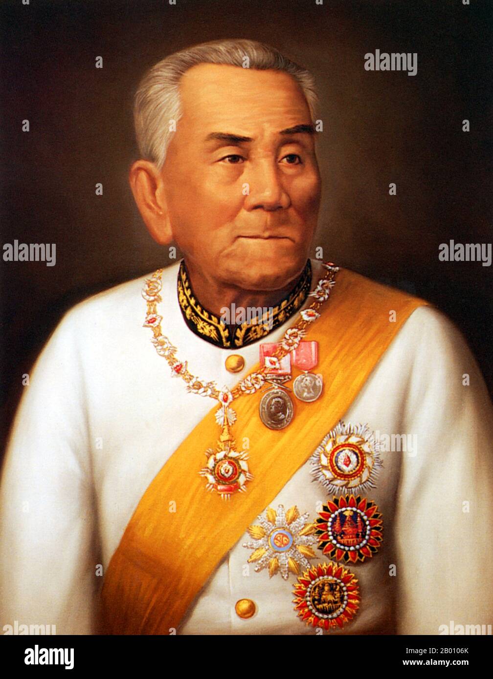 Thailand: Inthanon, Chao (König) von Chiang Mai, 1871-1897. Siebte herr der Chao Chet Ton Dynastie. Ein Spross der Chao Chet Ton Dynastie, der Chiang Mai und das ehemalige Königreich Lan Na als Nebenfluss der Siam Chakri Dynastie in Bangkok von 1775 bis 1939 regierte. Stockfoto