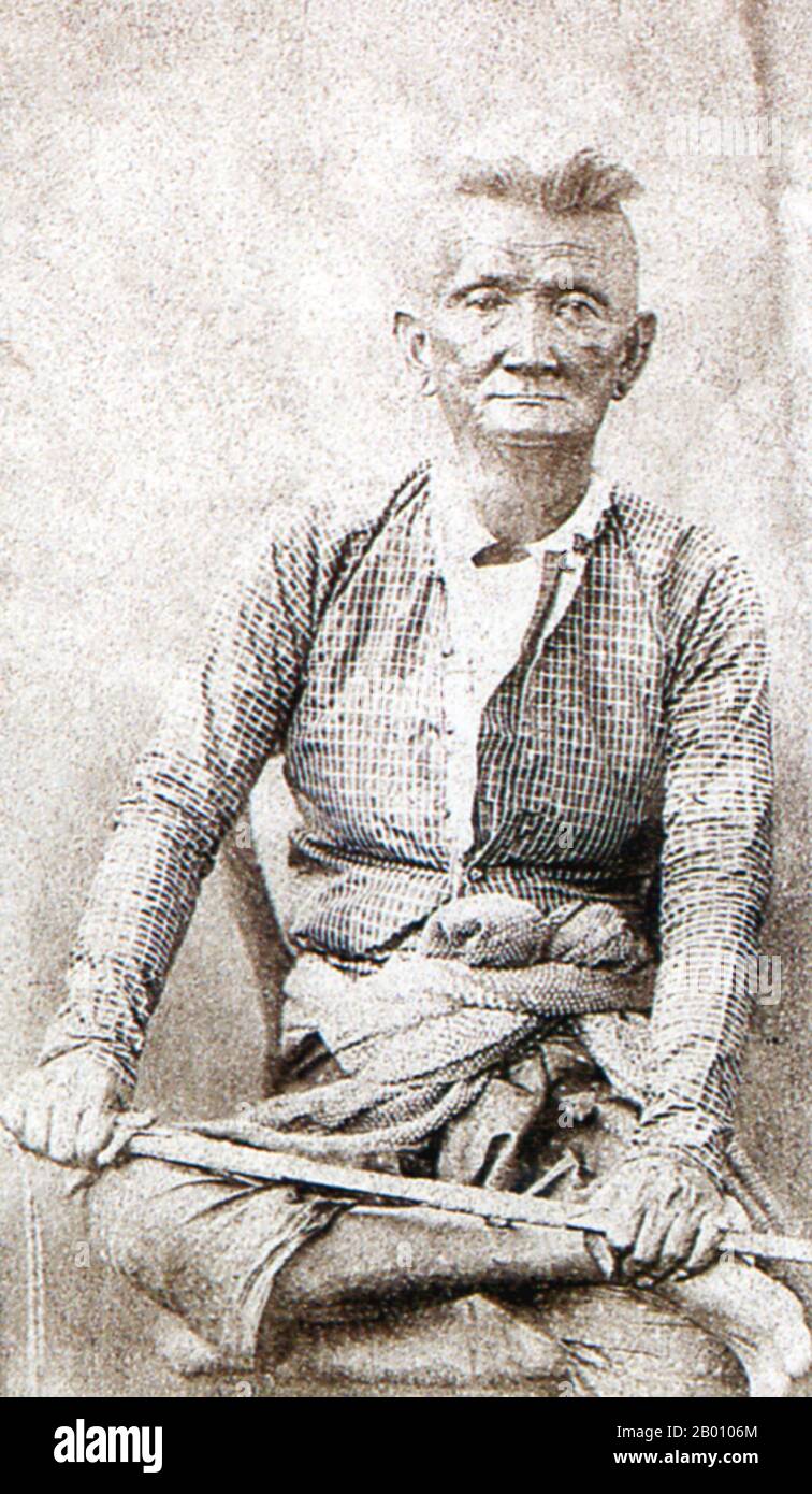 Thailand: Kawilorot, Chao (König) von Chiang Mai, 1856-1870. Sechster herr der Chao Chet Ton Dynastie. Ein Spross der Chao Chet Ton Dynastie, der Chiang Mai und das ehemalige Königreich Lan Na als Nebenfluss der Siam Chakri Dynastie in Bangkok von 1775 bis 1939 regierte. Stockfoto
