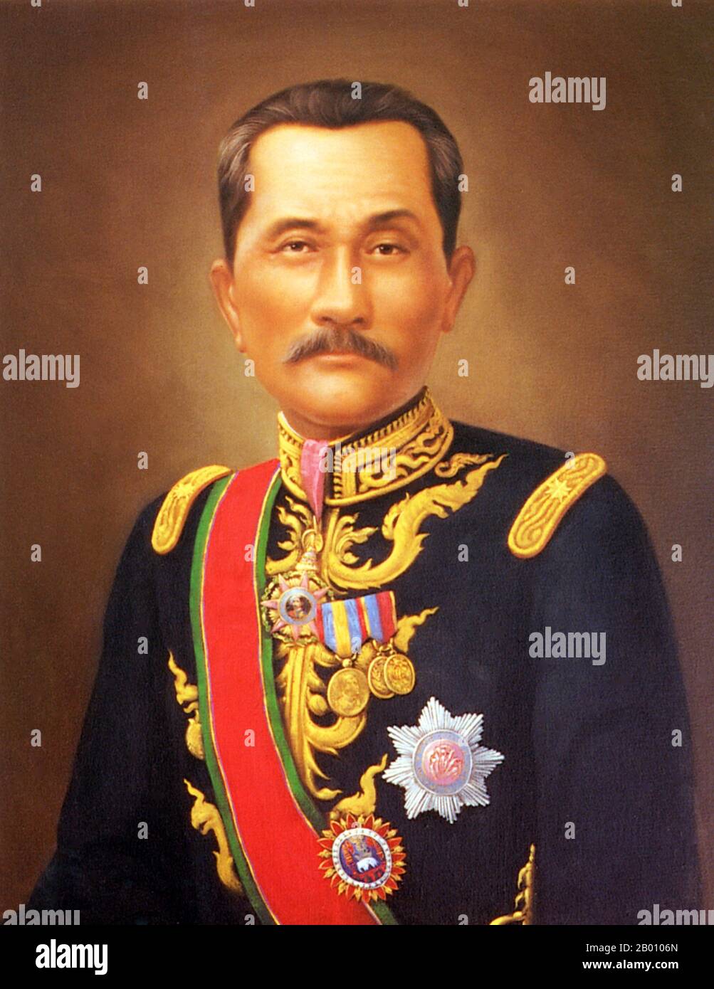 Thailand: Suriyawong, Chao (König) von Chiang Mai, 1901-1911. Achter herr der Chao Chet Ton Dynastie. Ein Spross der Chao Chet Ton Dynastie, der Chiang Mai und das ehemalige Königreich Lan Na als Nebenfluss der Siam Chakri Dynastie in Bangkok von 1775 bis 1939 regierte. Stockfoto