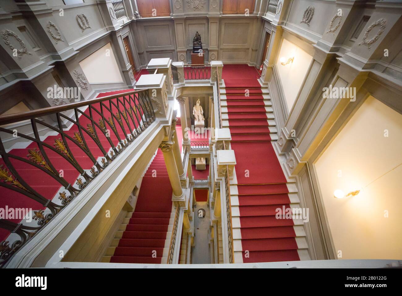 Italien, Toskana, Florenz, der Palast Pitti, Museum, die eigentliche Treppe. Stockfoto