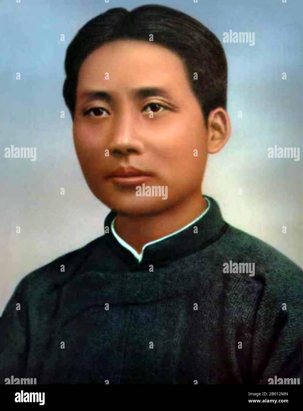 China: Mao Zedong (1893-1976), 1921. Mao Zedong, ebenfalls Mao Tse-tung (26. Dezember 1893 – 9. September 1976), war ein chinesischer kommunistischer Revolutionär, Guerillakämpfer, Stratege, Autor, politischer Theoretiker und Führer der chinesischen Revolution. Allgemein als Vorsitzender Mao bezeichnet, war er seit seiner Gründung im Jahr 1949 der Architekt der Volksrepublik China (PRC) und hatte bis zu seinem Tod im Jahr 1976 die autoritäre Kontrolle über die Nation. Sein theoretischer Beitrag zum Marxismus-Leninismus sowie seine militärischen Strategien und politischen Strategien werden als Maoismus bezeichnet. Stockfoto