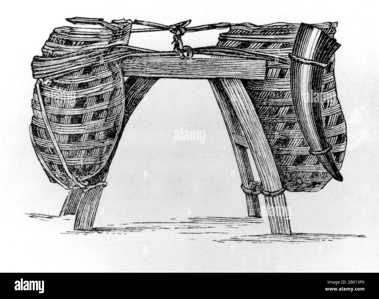 China Yunnanese Trading Pack Saddle Ende Des 19 Jahrhunderts Im china-yunnanese-trading-pack-saddle-ende-des-19-jahrhunderts-im