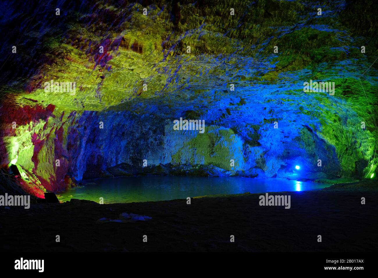 Die Salzhöhle in Çankırı ist eine uralte Höhle, die Aufzeichnungen über menschliche Aktivitäten aus der hethitischen Zeit zeigt. Stockfoto