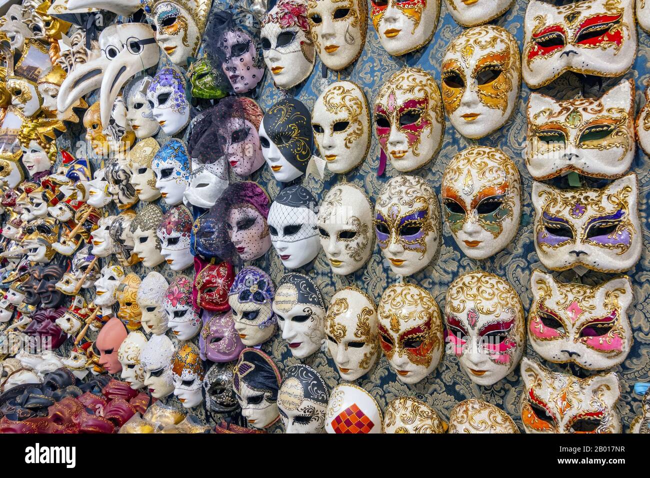 Karnevalsmasken in Venedig zum Verkauf, Venedig, Italien. Stockfoto