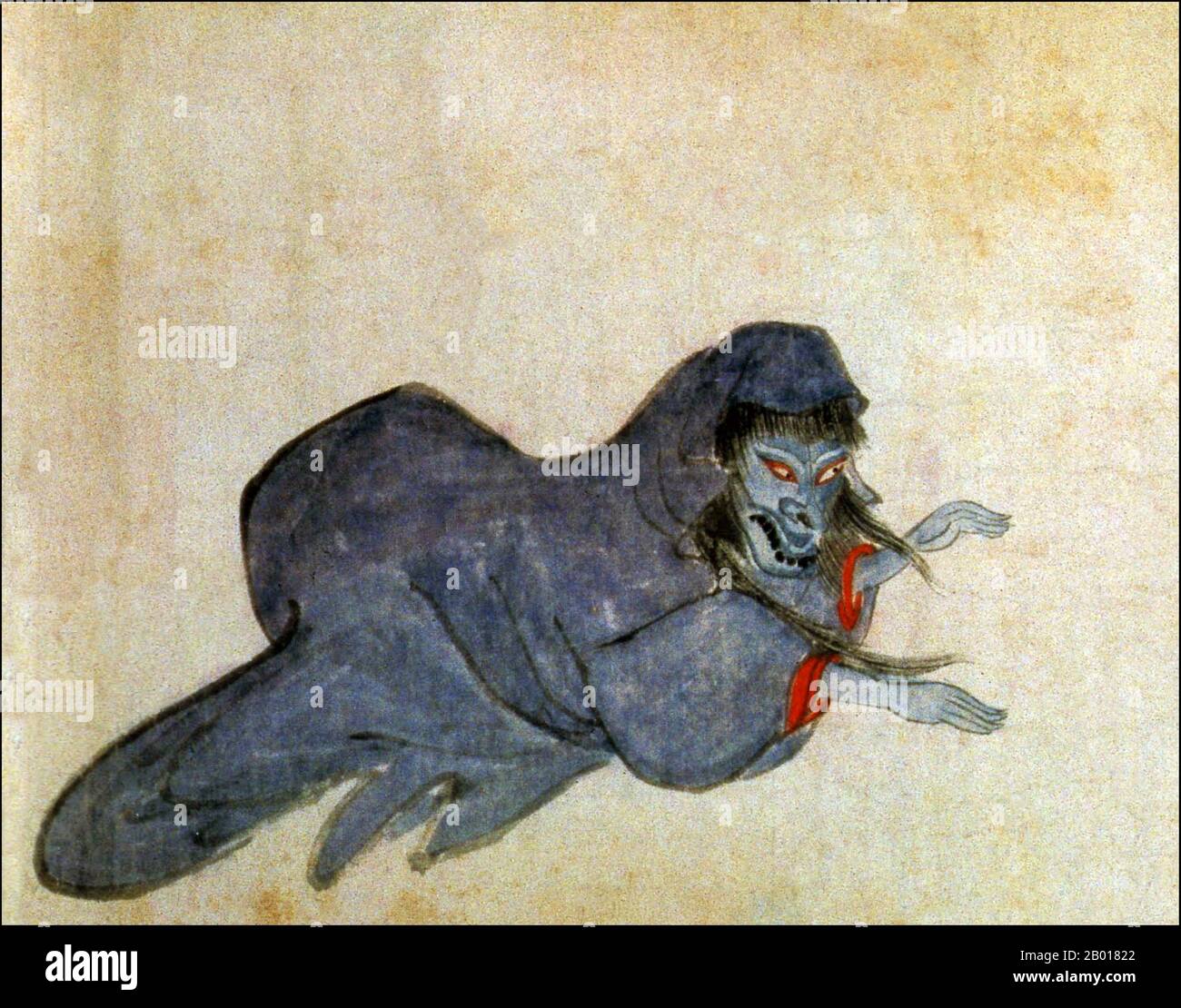 Japan Ein nicht identifizierter Dämon, möglicherweise eine Gagoze. Aus