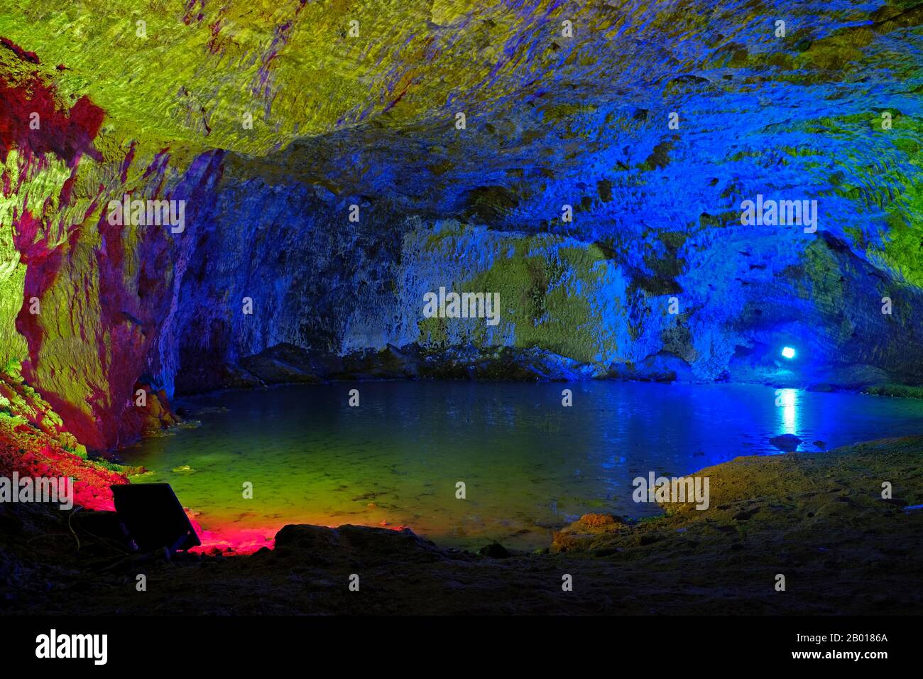 Die Salzhöhle in Çankırı ist eine uralte Höhle, die Aufzeichnungen über menschliche Aktivitäten aus der hethitischen Zeit zeigt. Stockfoto
