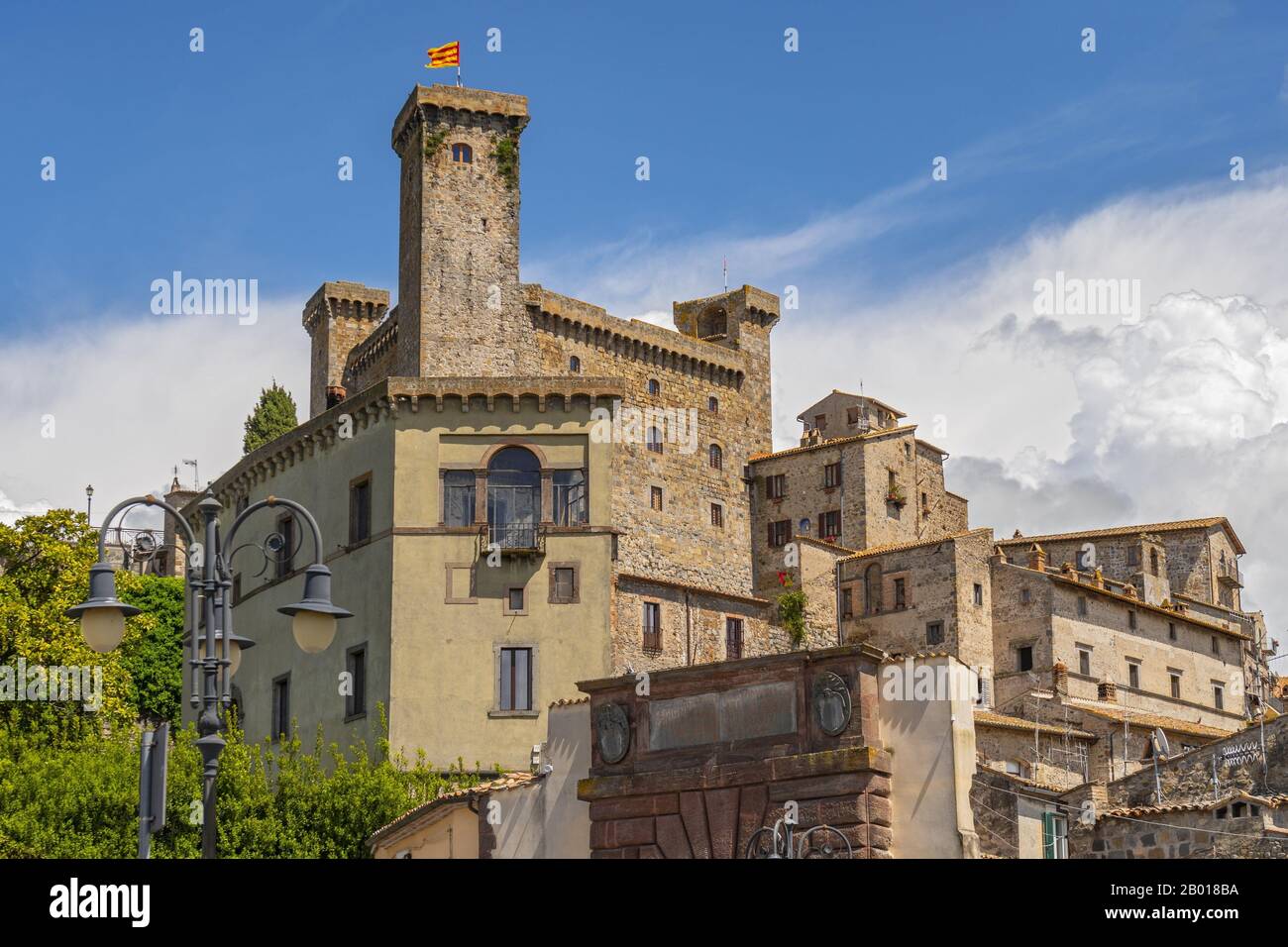 Das Schloss von Bolsena (Castello Rocca Monaldeschi) Viterbo, Italien. Stockfoto