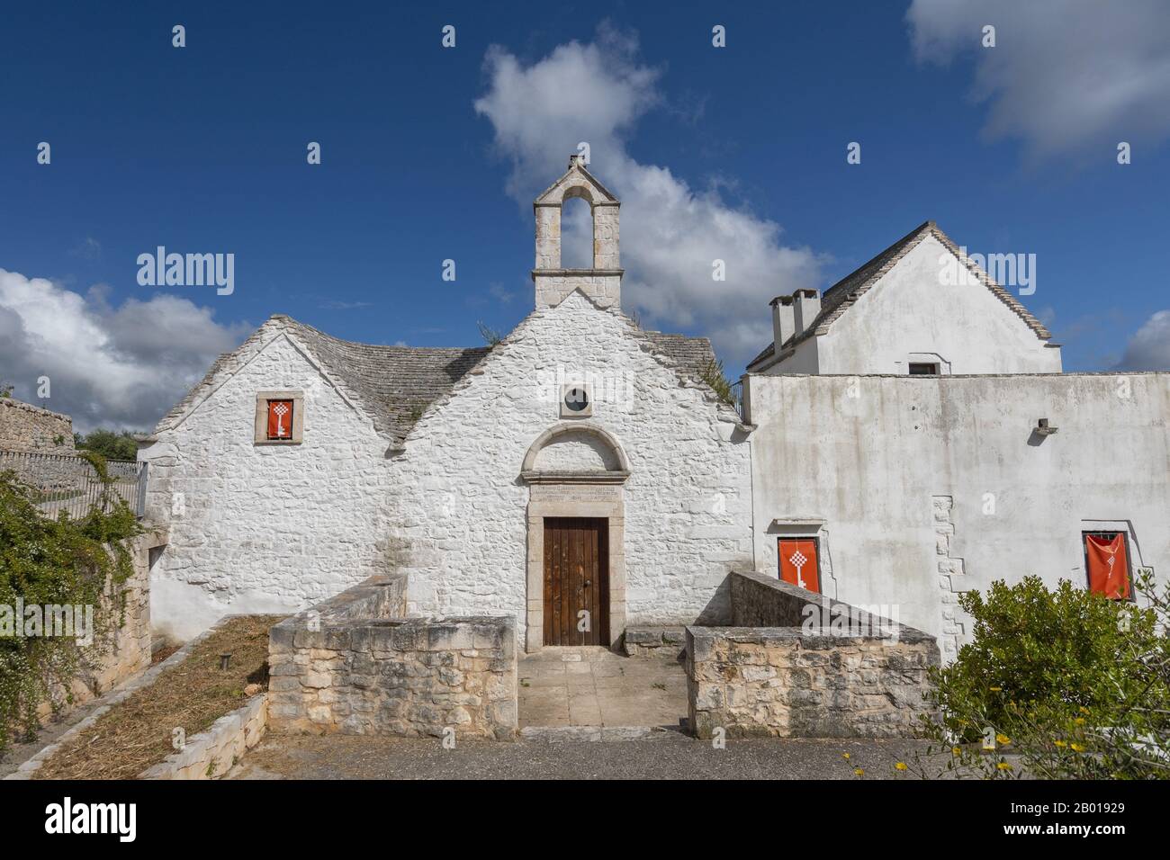 Die Kirche St. Anna in Locorotondo, Apulien, Italien. Stockfoto