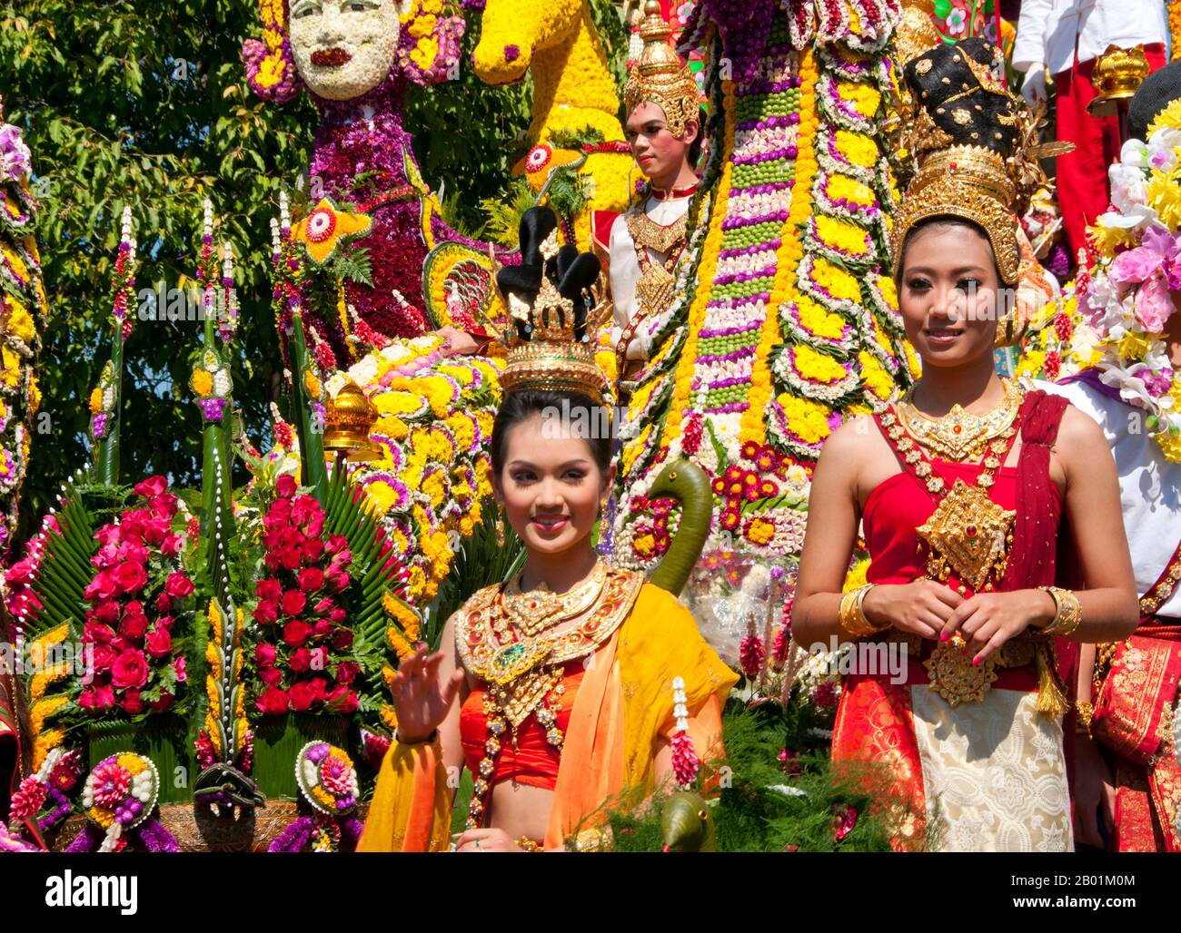 Thailand: Festival Beauties, Chiang Mai Flower Festival Parade, Chiang ...