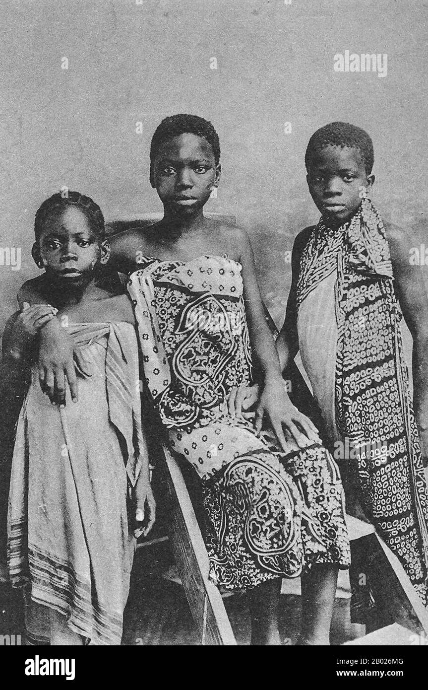 Das Volk der Swahili ist eine ethnische Gruppe und Kultur der Bantu an der Küste Ostafrikas. Die Menschen in Swahili leben vor allem an der Swahili-Küste, in einem Gebiet, das den Archipel Sansibars, die Küste Kenias, die tansanische Küste und den Norden Mosambiks umfasst. Der Name Swahili leitet sich vom arabischen Wort Sawahil ab, was 'Küste' bedeutet, und sie sprechen die Swahili-Sprache. Stockfoto