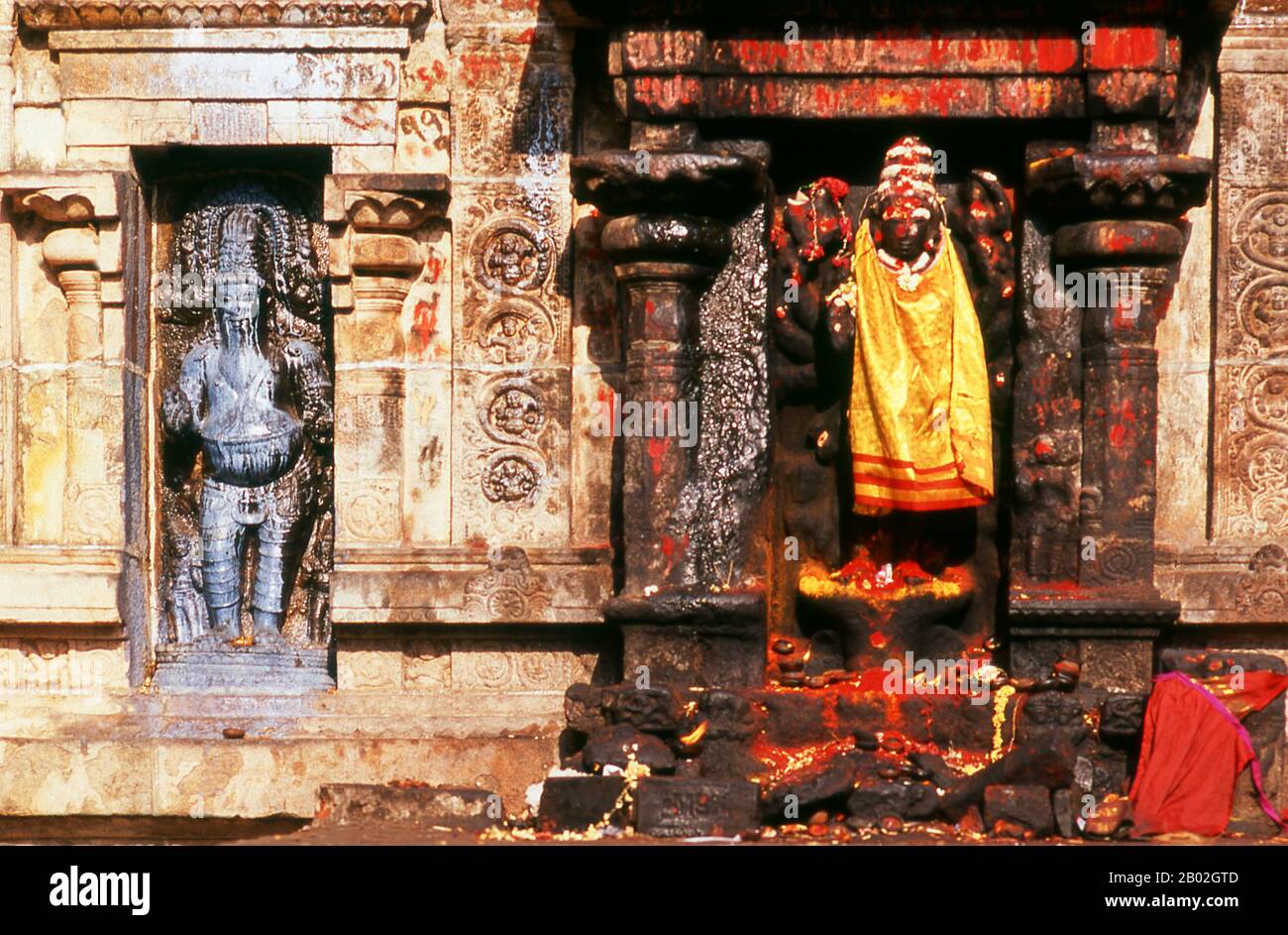 Der Tempel von Thillai Natarajah, Chidambaram oder Chidambaram ist ein Hindutempel, der Lord Shiva gewidmet ist. Der Tempel, wie er heute steht, ist hauptsächlich aus dem 12. Und 13. Jahrhundert CE, mit späteren Ergänzungen in ähnlichem Stil. Stockfoto