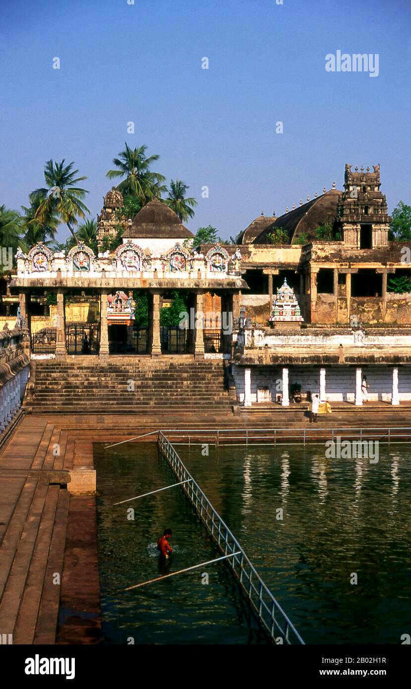 Der Tempel von Thillai Natarajah, Chidambaram oder Chidambaram ist ein Hindutempel, der Lord Shiva gewidmet ist. Der Tempel, wie er heute steht, ist hauptsächlich aus dem 12. Und 13. Jahrhundert CE, mit späteren Ergänzungen in ähnlichem Stil. Stockfoto