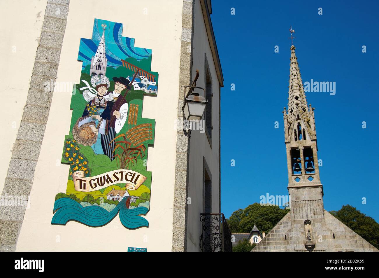 Festival in Pont Aven, Nordfrankreich. Paul Gaugin verbrachte Zeit in dieser Stadt. Stockfoto