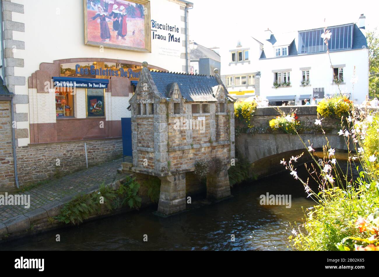 Festival in Pont Aven, Nordfrankreich. Paul Gaugin verbrachte Zeit in dieser Stadt. Stockfoto