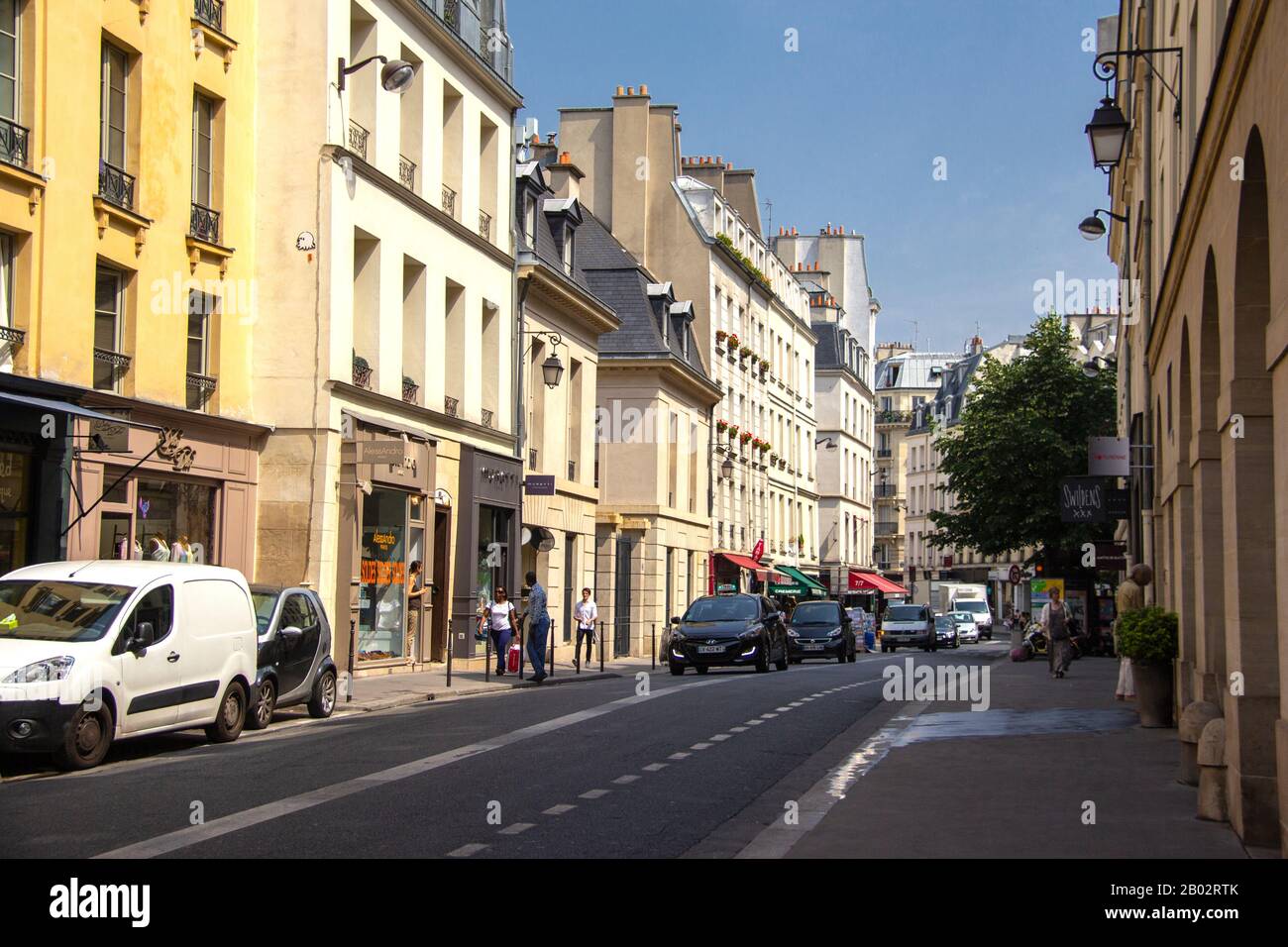Rue de Turenne, Le Marais, Paris Stockfoto