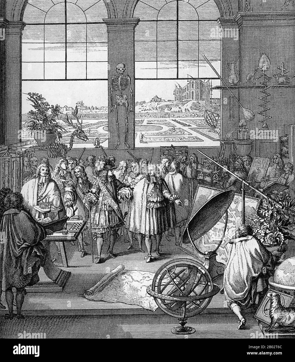 Die französische Akademie der Wissenschaften (französisch: Académie des Sciences) ist eine gelehrte Gesellschaft, die 1666 von Ludwig XVI. Auf Anregung Jean-Baptiste Colberts gegründet wurde, um den Geist der französischen wissenschaftlichen Forschung zu fördern und zu schützen. Es stand im 17. Und 18. Jahrhundert an der Spitze der wissenschaftlichen Entwicklungen in Europa und ist eine der ältesten Akademien der Wissenschaften. Stockfoto