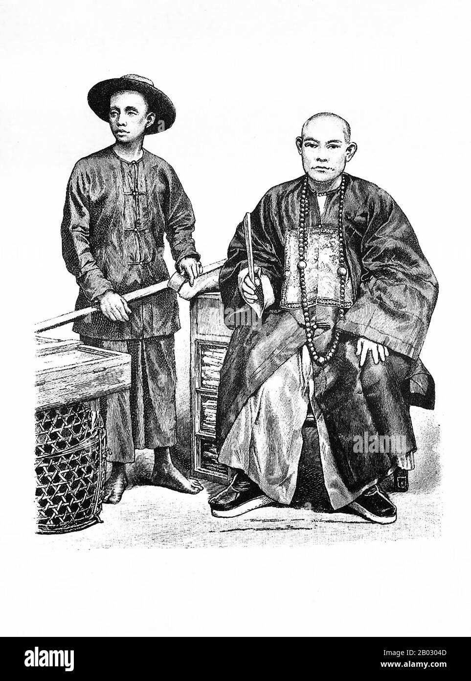 Von 1861 bis 1890 veröffentlichte die Münchner Verlagsgesellschaft von Braun und Schneider Platten historischer und zeitgenössischer Tracht in ihrer Zeitschrift Munchener Bilderbogen. Diese Platten wurden schließlich in Buchform gesammelt und um die Jahrhundertwende in Deutschland und England veröffentlicht. Stockfoto