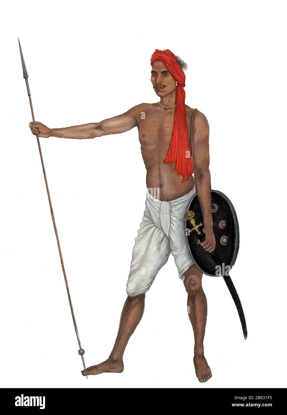 Das 1st Horse (Skinner's Horse) ist ein Höhlenregiment der indischen Armee, das vor der Unabhängigkeit in der British Indian Army diente. Das Regiment wurde im Jahr 1803 als Skinner's Horse von James Skinner ('Sikander Sahib') als unregelmäßiges Kavallerienregiment in den Dienst der East India Company gestellt. Später wurde sie in "1st Bengal Lancers" umbenannt. Das Regiment wurde (und bleibt) zu einem der seniorsten Kavaliersregimenter des Panzerkorps der indischen Armee. Ein zweites Regiment der indischen Kavallerie wurde von Oberst James Skinner im Jahr 1814 aufgestellt, der zum 3. Skinner's Horse wurde. Auf die Reduktion von Th Stockfoto