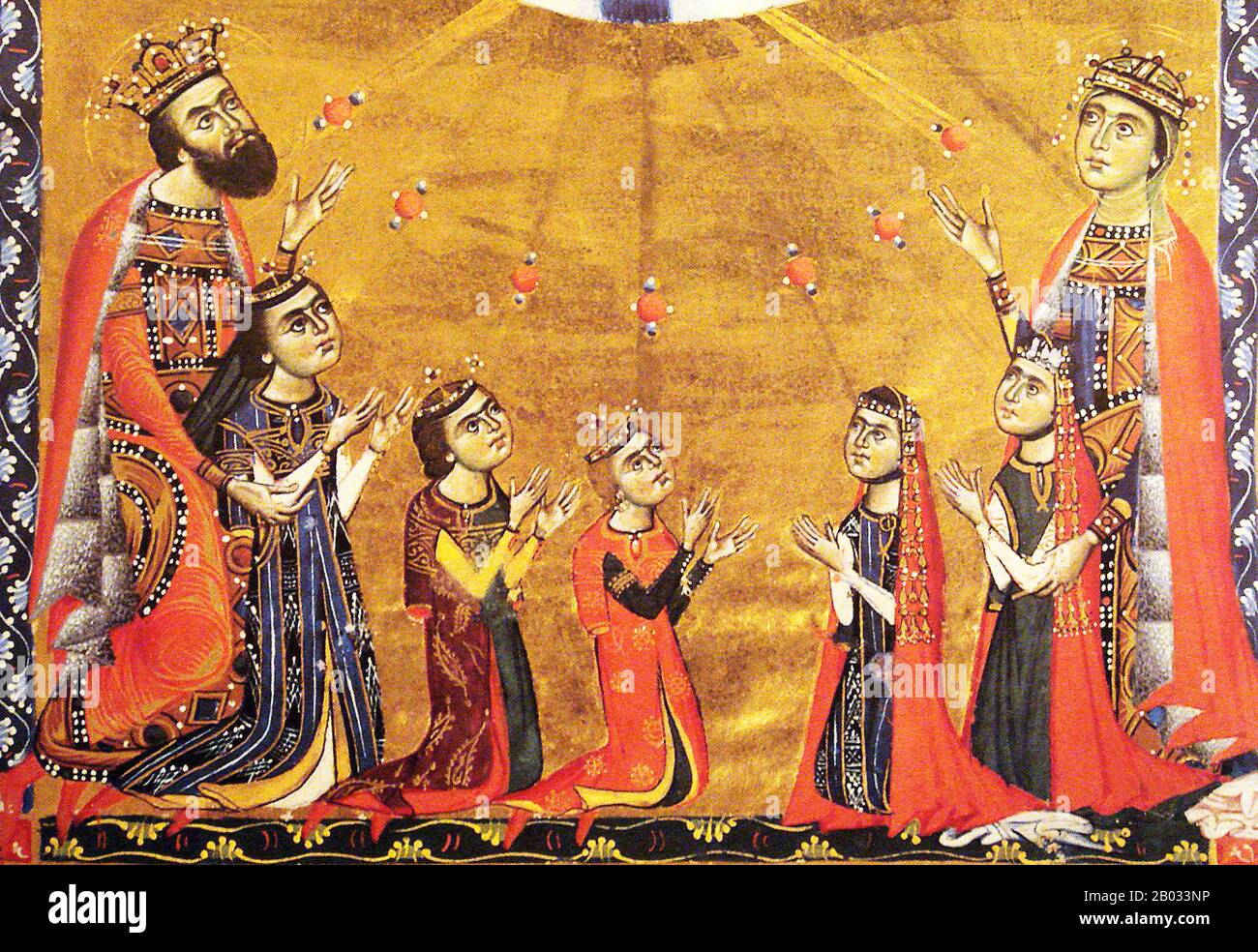 Leo II. Oder Leon II. (C 1236 - 1289) war König des Armenierreiches von Cilicia, das von 1269 /1270 bis 1289 regierte. Er war der Sohn von König Hetoum I. und Königin Isella und gehörte der Familie Hetoumid an. Stockfoto