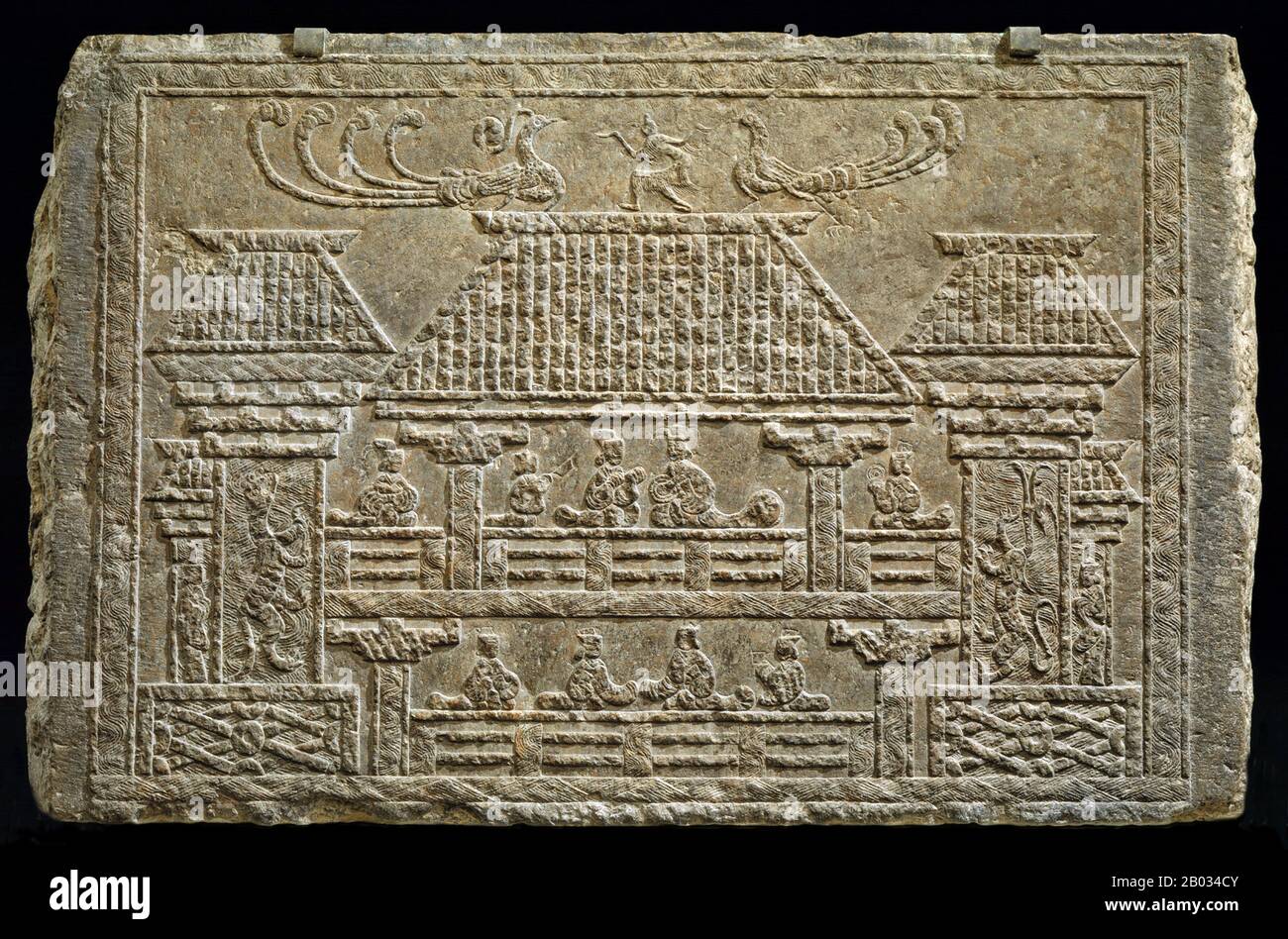 Die östlichen Han, auch die Späteren Han genannt, begannen formell am 5. August, als Liu Xiu Kaiser Guangwu von Han wurde. Luoyang, Provinz Henan, wurde vom Guangwu-Kaiser Liu Xiu (25-57 CE) als Hauptstadt der östlichen Han gegründet. Stockfoto