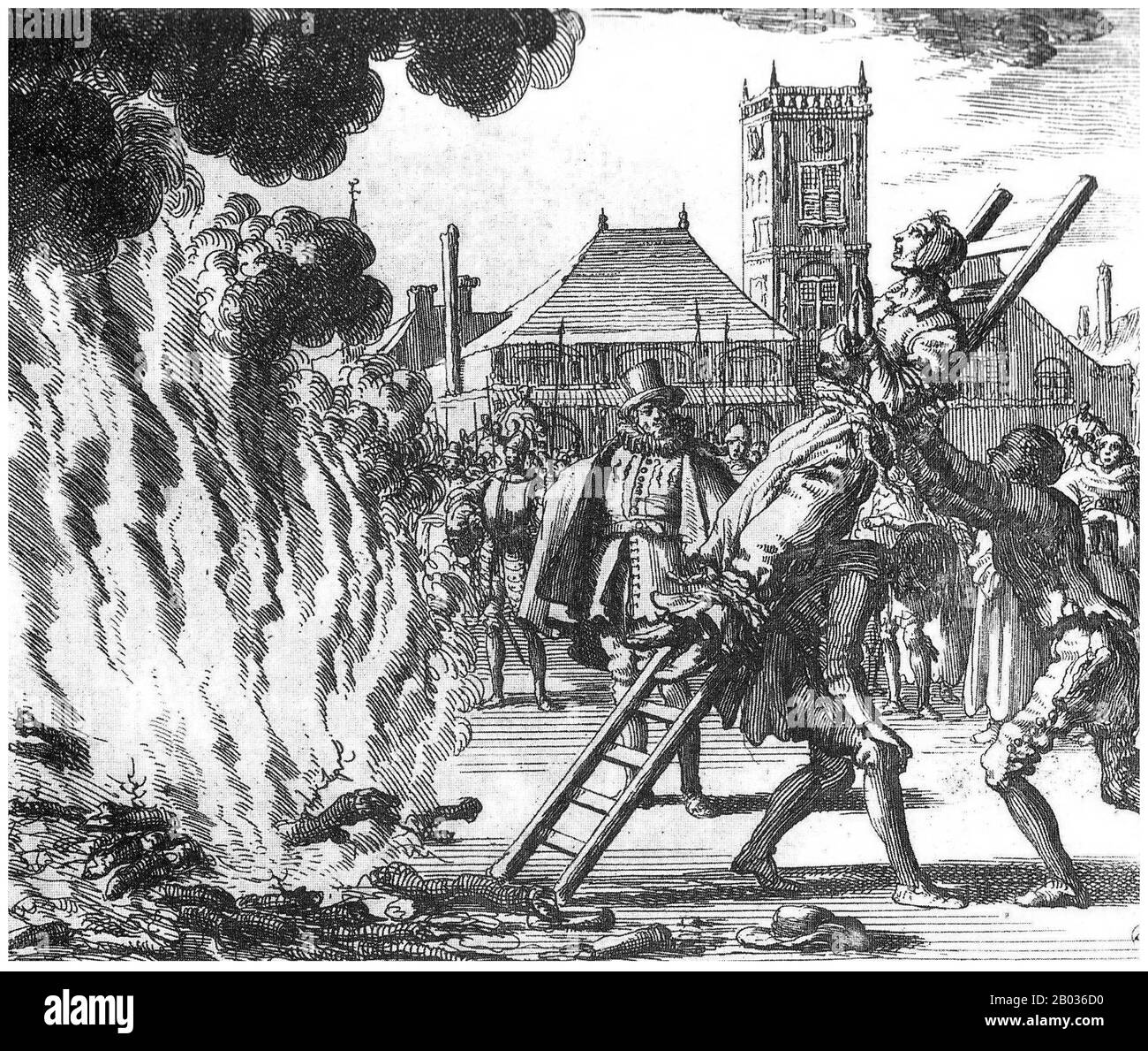 Das Gericht des Heiligen Amtes der Inquisition (Spanisch: Tribunal del Santo Oficio de la Inquisicion), das im allgemeinen als spanische Inquisition (Inquisicion espanola) bekannt ist, wurde 1478 von den katholischen Monarchen Ferdinand II. Von Aragon und der Herrschaft von Kastilien eingerichtet. Die Inquisition sollte ursprünglich vor allem die Rechtgläubigkeit derjenigen gewährleisten, die vom Judentum und vom Islam konvertierten. Die Regelung des Glaubens der neu konvertierten wurde intensiviert, nachdem die königlichen Dekrete 1492 und 1502 Juden und Muslime zur Bekehrung oder Ausreise nach Spanien beordern. Die Inquisition war nicht endgültig abol Stockfoto Das Gericht des Heiligen Amtes der Inquisition (Spanisch: Tribunal del Santo Oficio de la Inquisicion), das im allgemeinen als spanische Inquisition (Inquisicion espanola) bekannt ist, wurde 1478 von den katholischen Monarchen Ferdinand II. Von Aragon und der Herrschaft von Kastilien eingerichtet. Die Inquisition sollte ursprünglich vor allem die Rechtgläubigkeit derjenigen gewährleisten, die vom Judentum und vom Islam konvertierten. Die Regelung des Glaubens der neu konvertierten wurde intensiviert, nachdem die königlichen Dekrete 1492 und 1502 Juden und Muslime zur Bekehrung oder Ausreise nach Spanien beordern. Die Inquisition war nicht endgültig abol Stockfoto