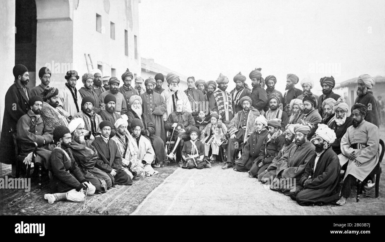 Der Zweite Anglo-Afghanische Krieg wurde zwischen dem britischen Raj und dem Emirat Afghanistan von 1878 bis 1880 geführt. Als Folge des Großen Spiels zwischen Großbritannien und Russland wurde der Konflikt von diesem angestoßen, der trotz der Wünsche und Protestationen von Sher Ali Khan, dem Amir Afghanistans, eine nicht geladene diplomatische Mission nach Kabul schickte. Als eine britische Forderung nach einer eigenen diplomatischen Mission abgelehnt wurde, begann der Zweite Anglo-Afghanische Krieg. Stockfoto