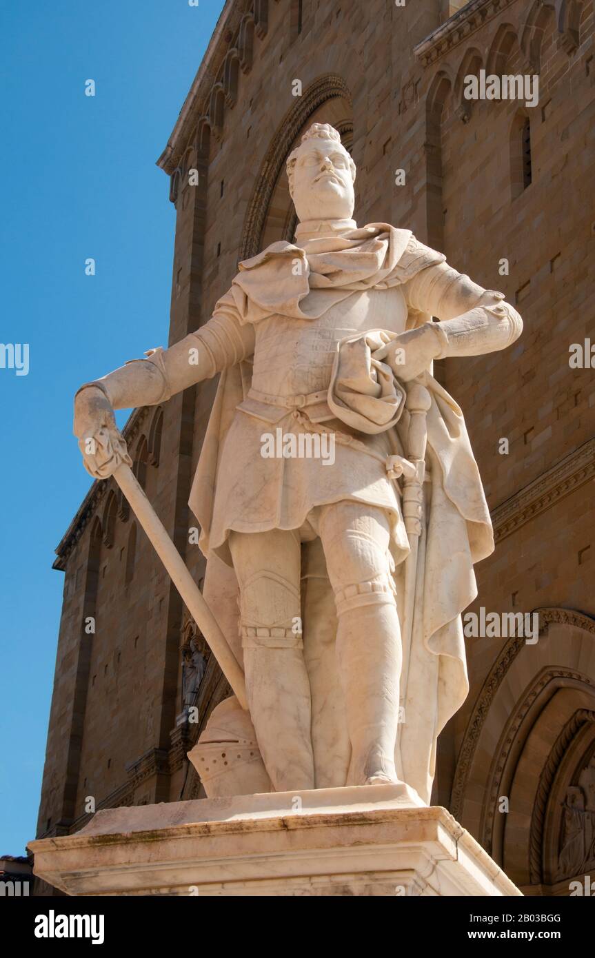 Ferdinando I. de' Medici (30. Juli 1549 - 17. Februar 1609) war von 1587 bis 1609 Großfürst der Toskana, nachdem er als Nachfolger seines älteren Bruders Francesco I. Stockfoto