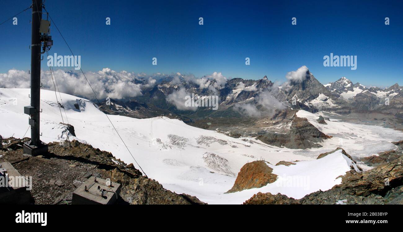Unterer theodulgletscher Fotos und Bildmaterial in hoher Auflösung