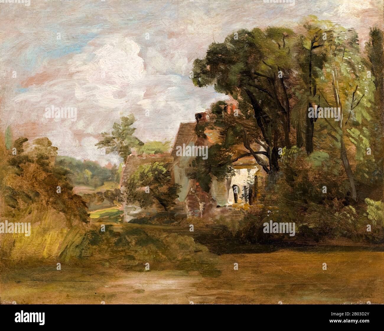 John Constable, Willy-Lott's House, Landschaftsgemälde, 1812-1813 Stockfoto