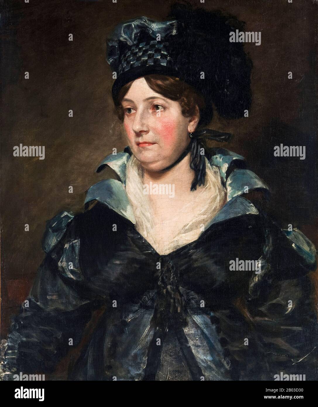 John Constable, Mrs. James Pulham Senior, (Frances Amys, ca. 1766–1856), Porträtmalerei, 1818 Stockfoto