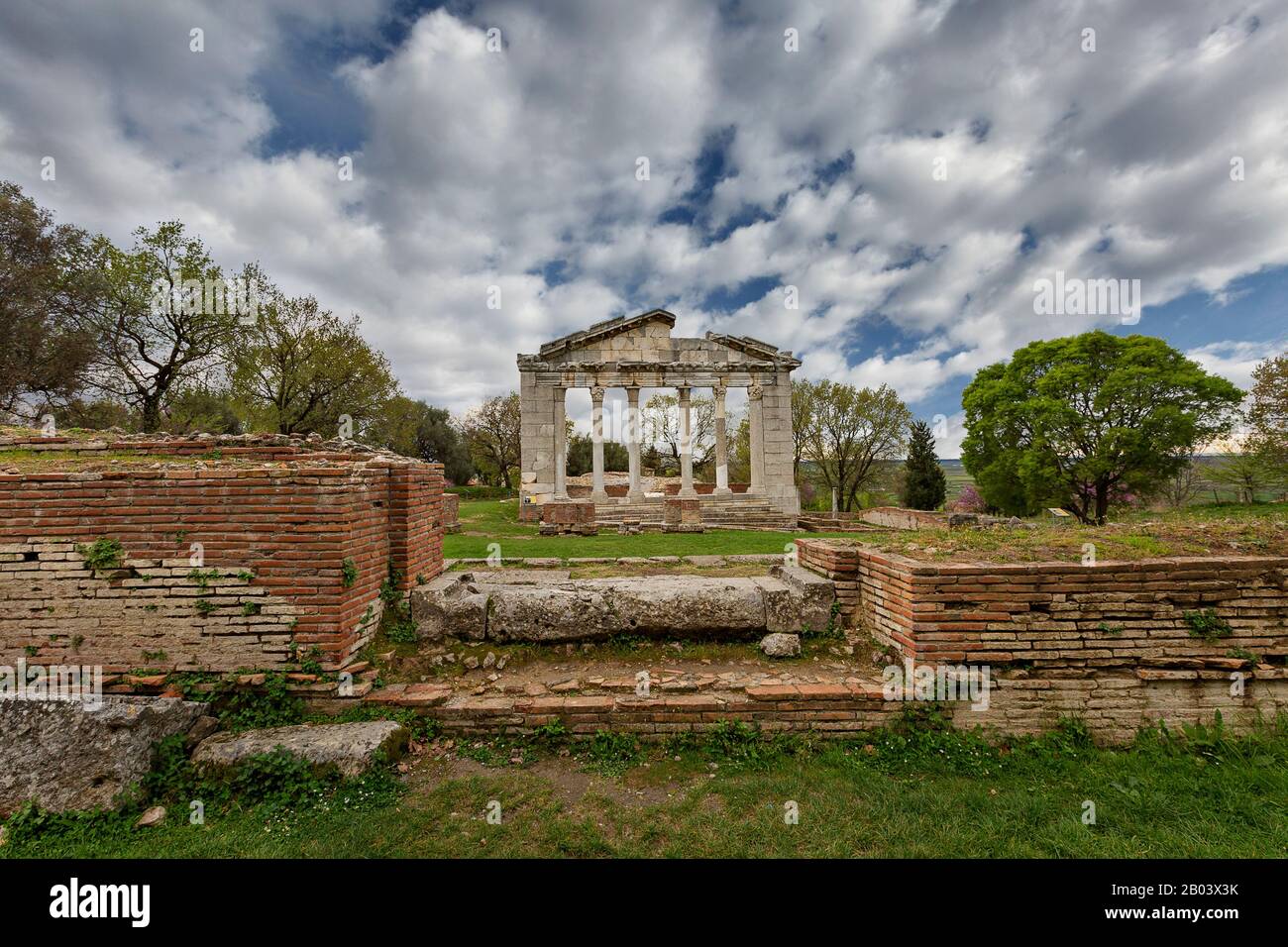 Ruinen der antiken griechischen Stadt Apollonia, Albanien Stockfoto