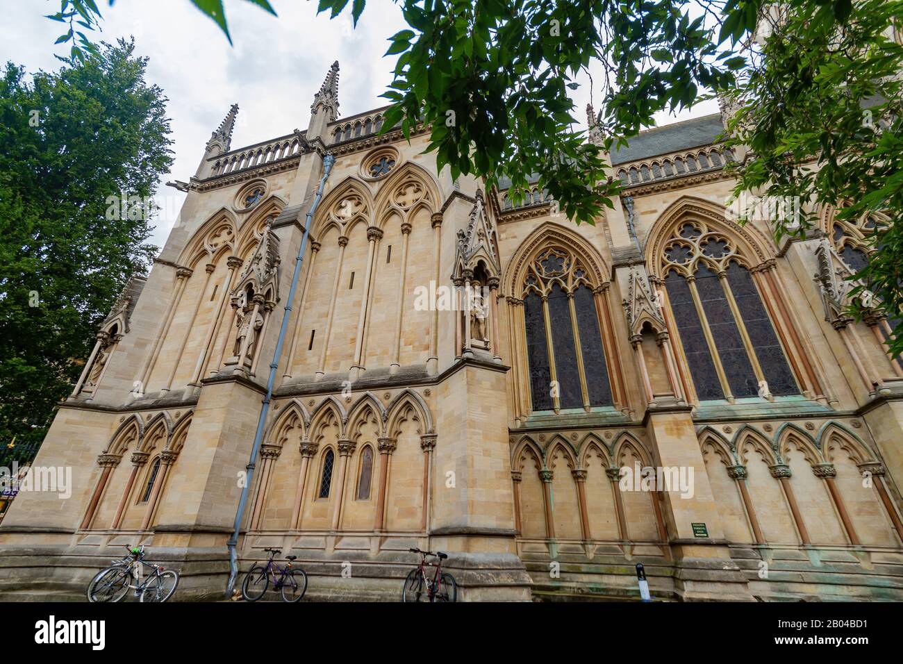 Außenansicht des St John's College in Cambrdige, Großbritannien Stockfoto