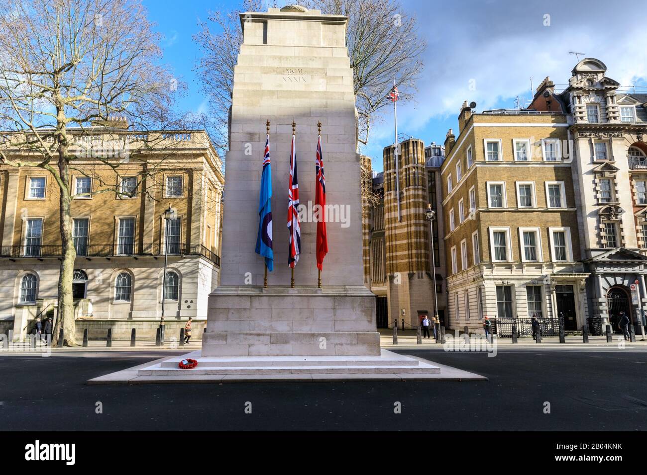 Das Denkmal Cenotaph WW1 in Whitehall in London, England, Großbritannien Stockfoto