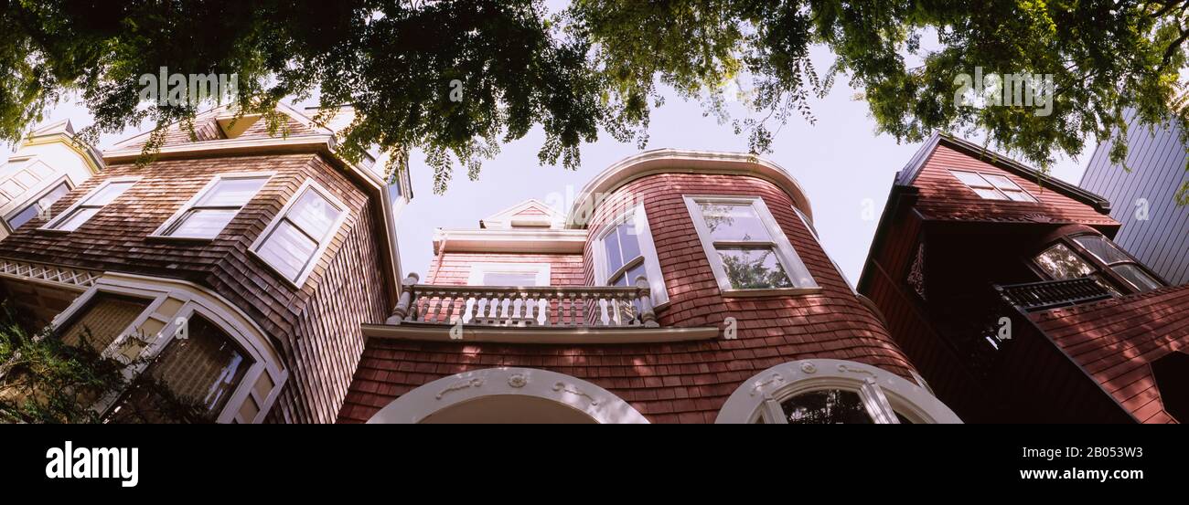 Blick auf ein Wohnhaus, San Francisco, Kalifornien, USA Stockfoto