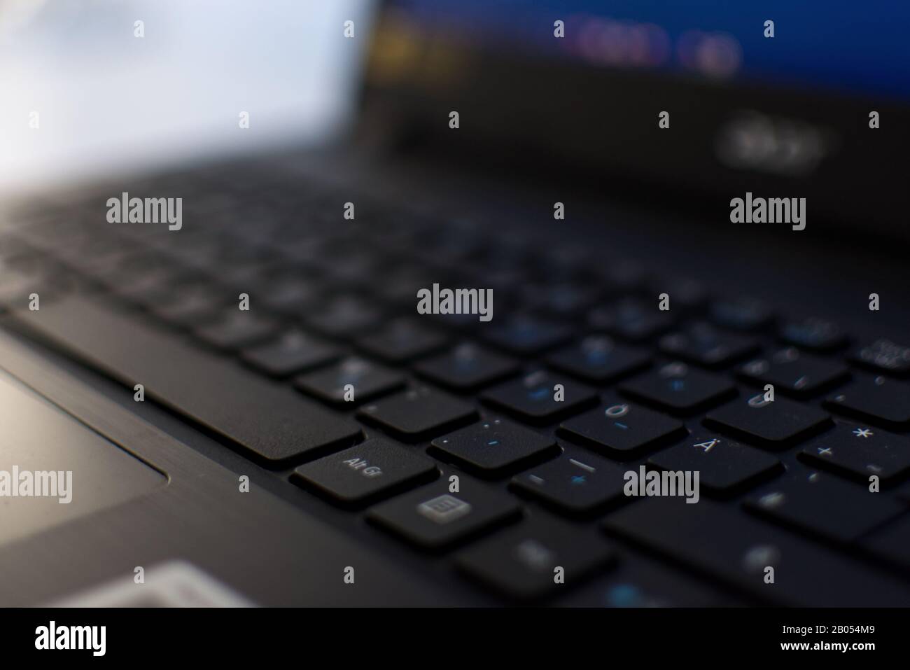 Nahaufnahme von Acer Notebooks Stockfoto
