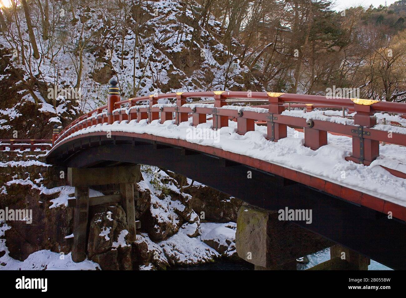 Shinkyo Heilige Brücke, Nikko, Japan Stockfoto