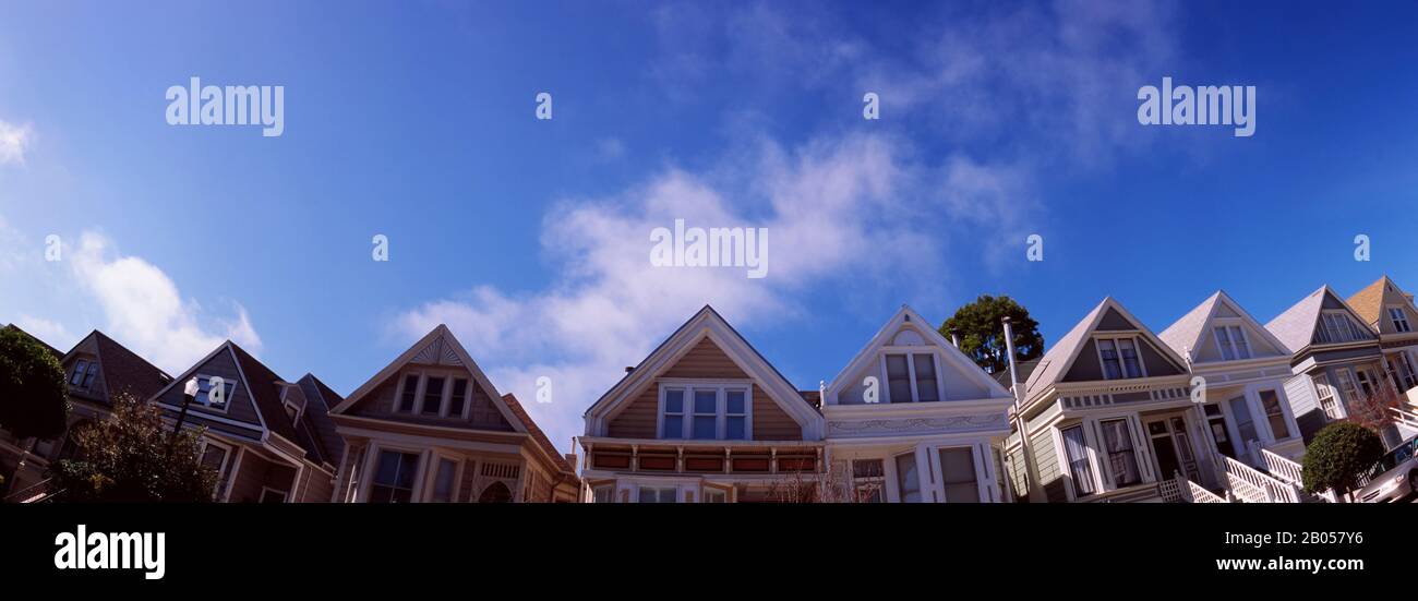 Blick auf die Wohnanlagen in San Francisco, Kalifornien, USA Stockfoto