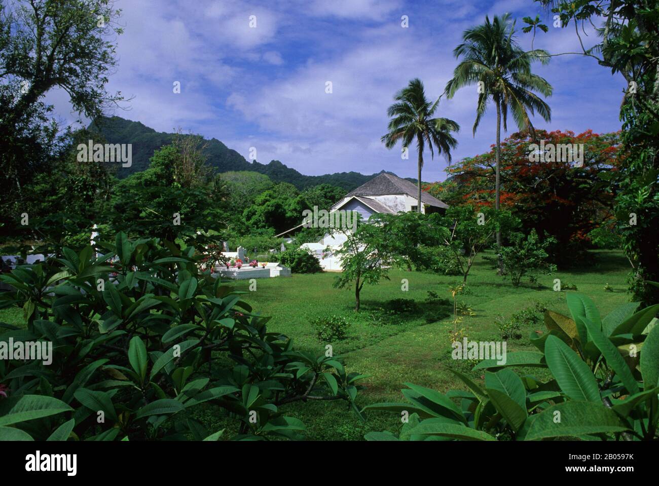 COOKINSELN, RAROTONGA, INSELSZENE Stockfoto